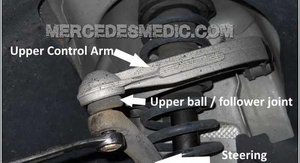 thumbnail image 2 of AM Autoparts Front Upper Control Arm With Ball Joint – Right Side – Mercedes E & CLS Class 2WD RWD (2003-2011) 2 of 5