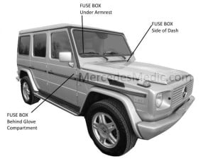mercedes g class w463 fuse box location – MB Medic class g amplifier circuit diagram 