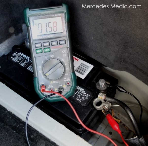 testing battery drain MB Medic